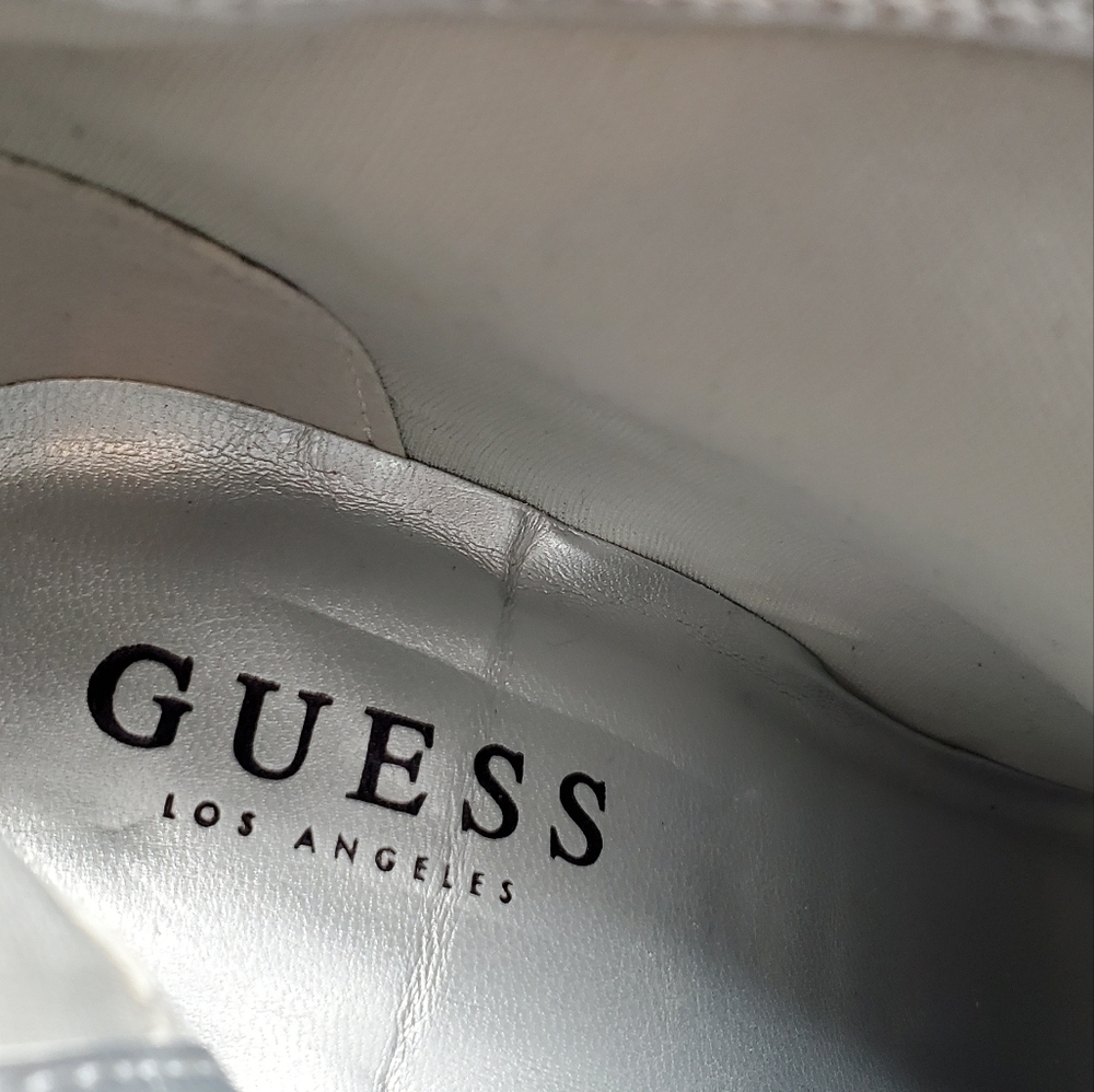 Guess Silver Ankle Boots - Picture 6 of 9